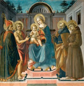 La Virgen y el Niño entre San Zenobio de Francesco Pesellino